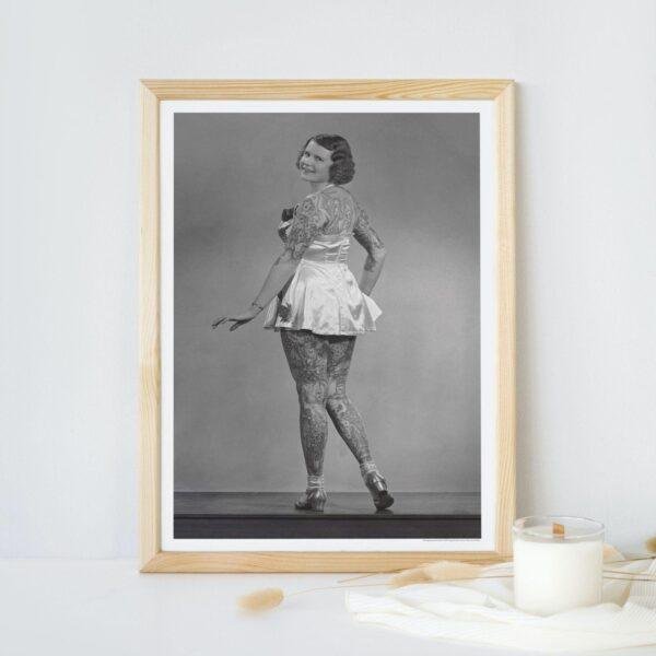 Vintage Tattoo Art – Backpiece Showstopper, Smooth Matte Print