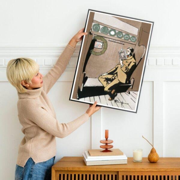 Edward Penfield – Quiet Hours, Bohemian Decor, Smooth Matte Art Print