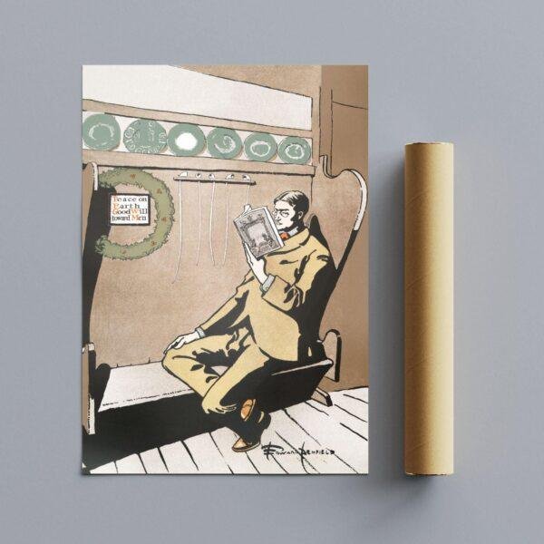 Edward Penfield – Quiet Hours, Bohemian Decor, Smooth Matte Art Print