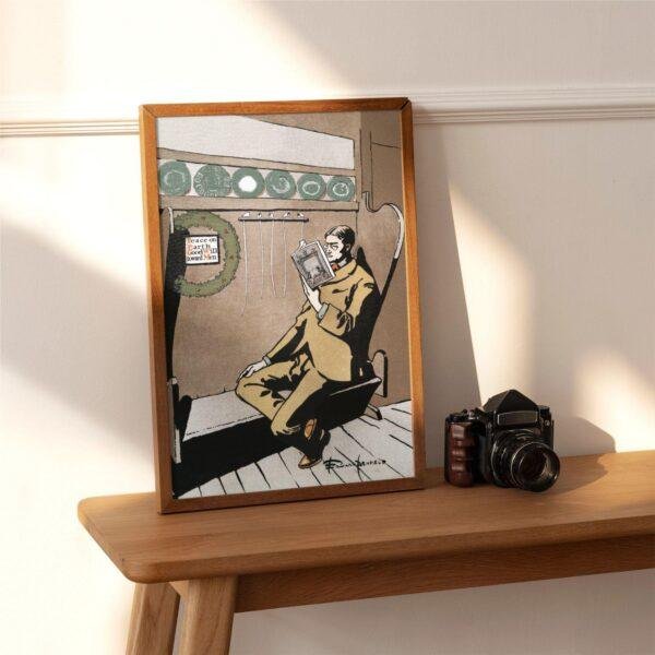 Edward Penfield – Quiet Hours, Bohemian Decor, Smooth Matte Art Print