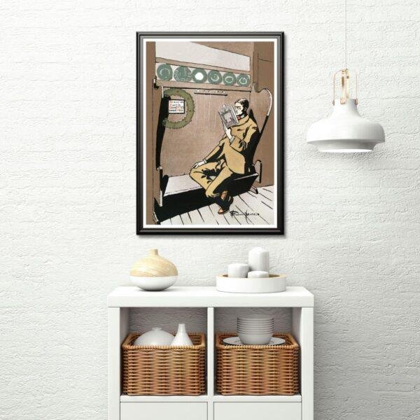 Edward Penfield – Quiet Hours, Bohemian Decor, Smooth Matte Art Print
