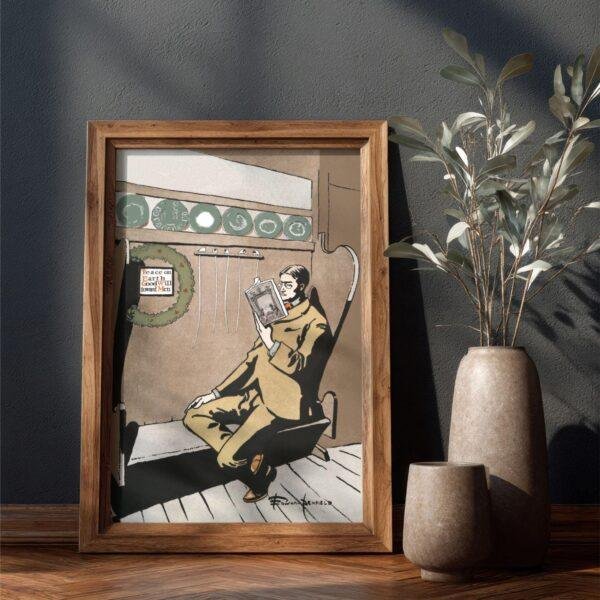 Edward Penfield – Quiet Hours, Bohemian Decor, Smooth Matte Art Print