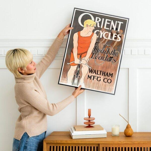 Edward Penfield – Orient Cycles, Bohemian Decor, Smooth Matte Art Print
