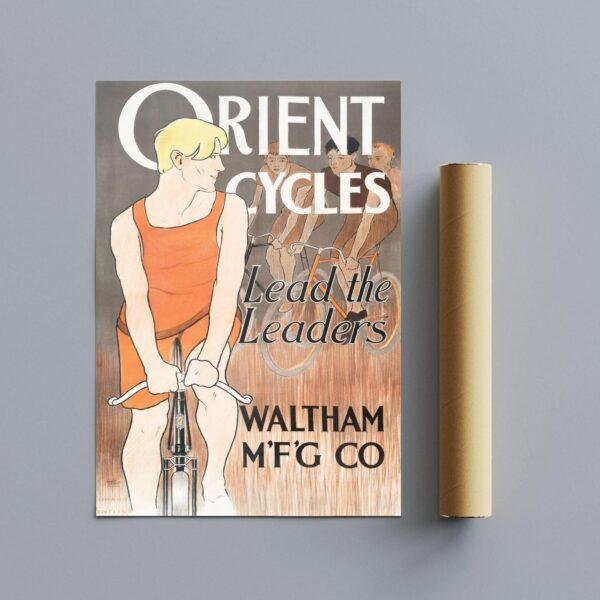 Edward Penfield – Orient Cycles, Bohemian Decor, Smooth Matte Art Print