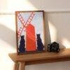 Edward Penfield – Black Cats & Windmill, Bohemian Decor, Smooth Matte Art Print