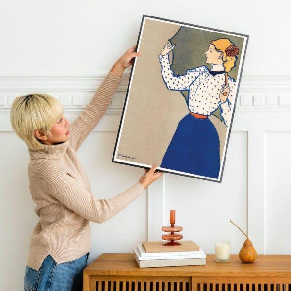 Edward Penfield – Afternoon Breeze, Bohemian Decor, Smooth Matte Art Print