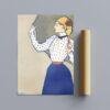 Edward Penfield – Afternoon Breeze, Bohemian Decor, Smooth Matte Art Print