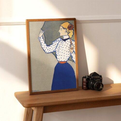 Edward Penfield – Afternoon Breeze, Bohemian Decor, Smooth Matte Art Print