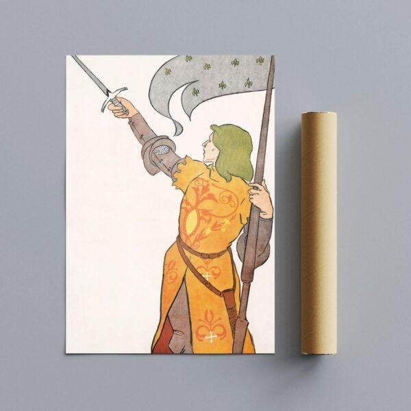 Edward Penfield – Joan of Arc, Bohemian Decor, Smooth Matte Art Print