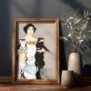 Edward Penfield – Feline Elegance, Bohemian Decor, Smooth Matte Art Print