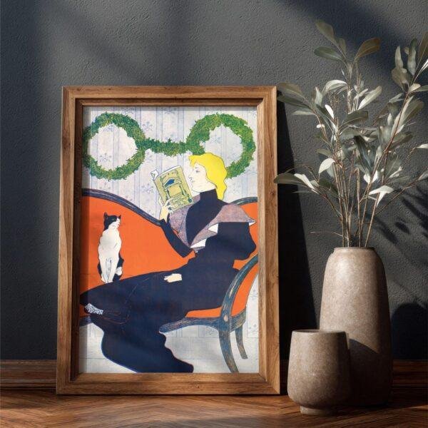 Edward Penfield – Evergreen Loops, Bohemian Decor, Smooth Matte Art Print