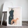 Edward Penfield – Greyhound Stroll, Bohemian Decor, Smooth Matte Art Print