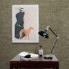 Edward Penfield – Greyhound Stroll, Bohemian Decor, Smooth Matte Art Print