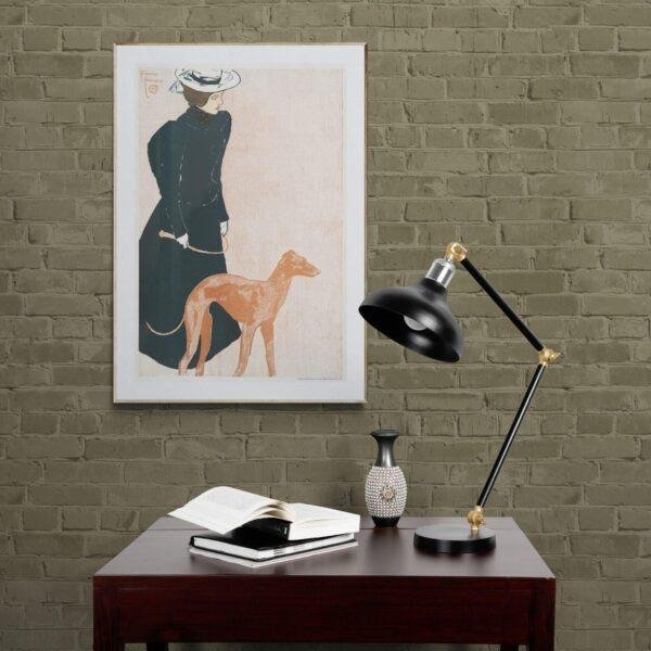 Edward Penfield – Greyhound Stroll, Bohemian Decor, Smooth Matte Art Print