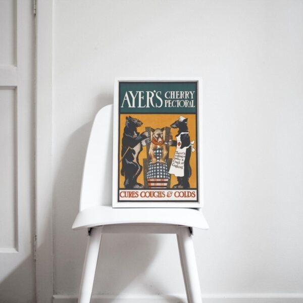 Edward Penfield – Ayer’s Remedy, Bohemian Decor, Smooth Matte Art Print