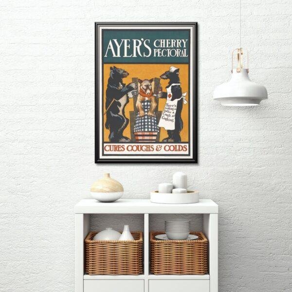 Edward Penfield – Ayer’s Remedy, Bohemian Decor, Smooth Matte Art Print