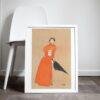 Edward Penfield – Scarlet Storm, Bohemian Decor, Smooth Matte Art Print
