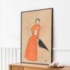 Edward Penfield – Scarlet Storm, Bohemian Decor, Smooth Matte Art Print