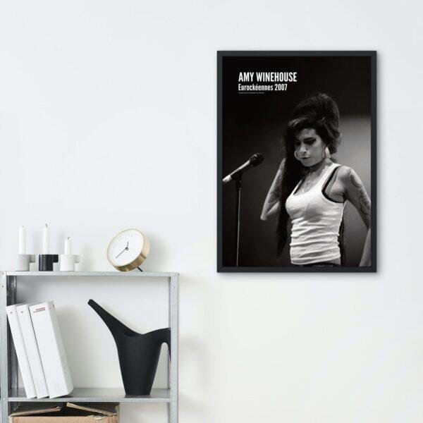 Amy Winehouse - Jazz Music Poster, Eurockéennes Festival 2007, Gallery Matte