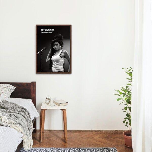 Amy Winehouse - Jazz Music Poster, Eurockéennes Festival 2007, Gallery Matte
