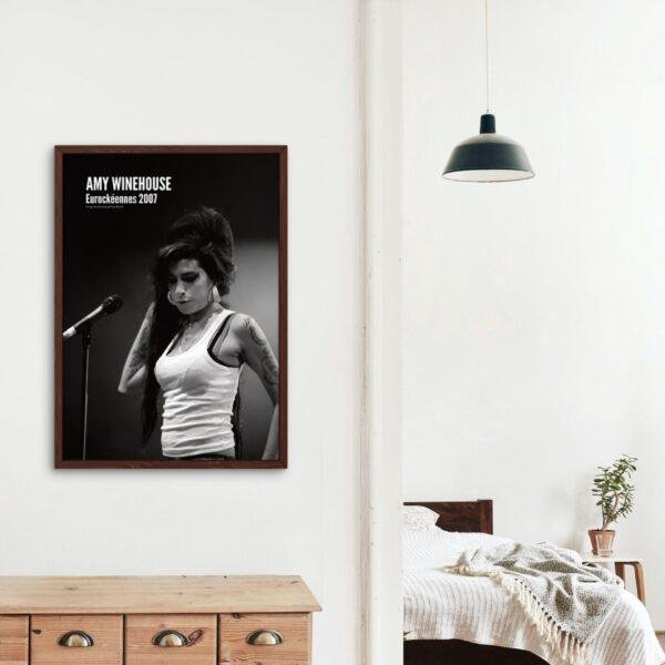 Amy Winehouse - Jazz Music Poster, Eurockéennes Festival 2007, Gallery Matte