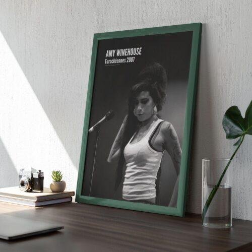 Amy Winehouse - Jazz Music Poster, Eurockéennes Festival 2007, Gallery Matte