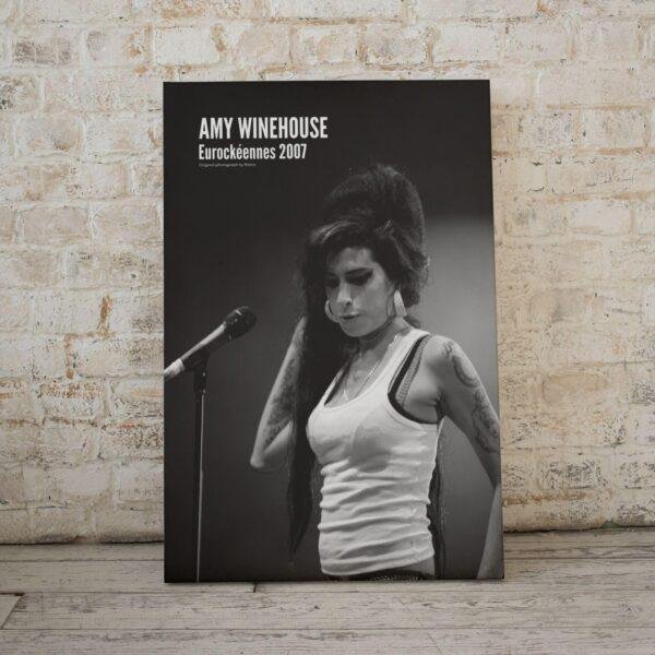 Amy Winehouse - Jazz Music Poster, Eurockéennes Festival 2007, Gallery Matte