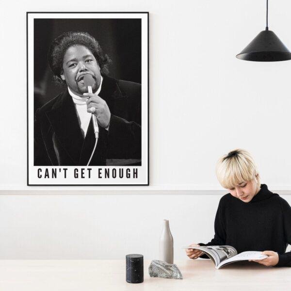 Barry White - Jazz Music Poster, Amsterdam Concert 1974, Gallery Matte