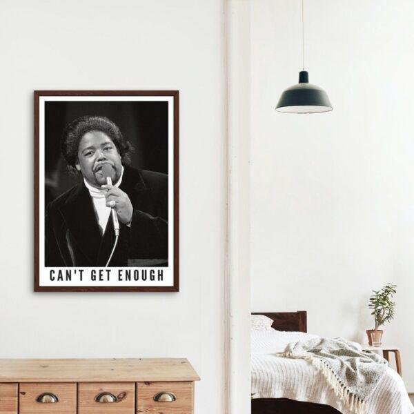 Barry White - Jazz Music Poster, Amsterdam Concert 1974, Gallery Matte