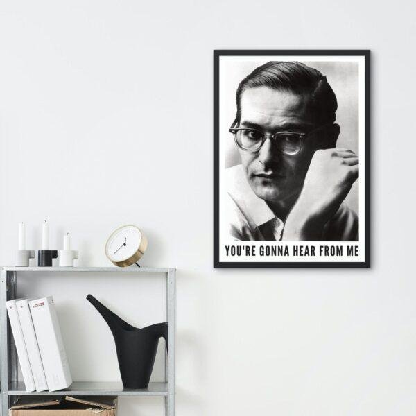 Bill Evans - Jazz Music Poster, New York 1961, Gallery Matte