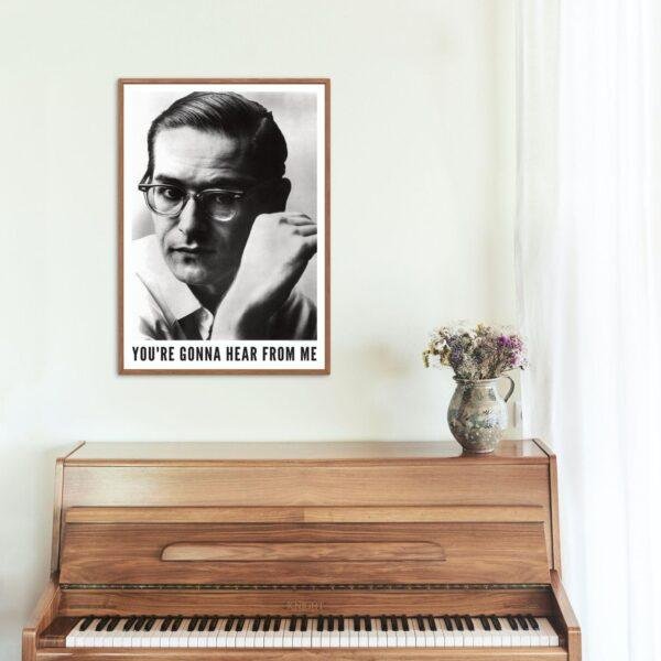 Bill Evans - Jazz Music Poster, New York 1961, Gallery Matte