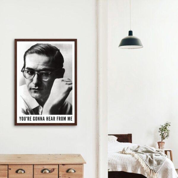 Bill Evans - Jazz Music Poster, New York 1961, Gallery Matte