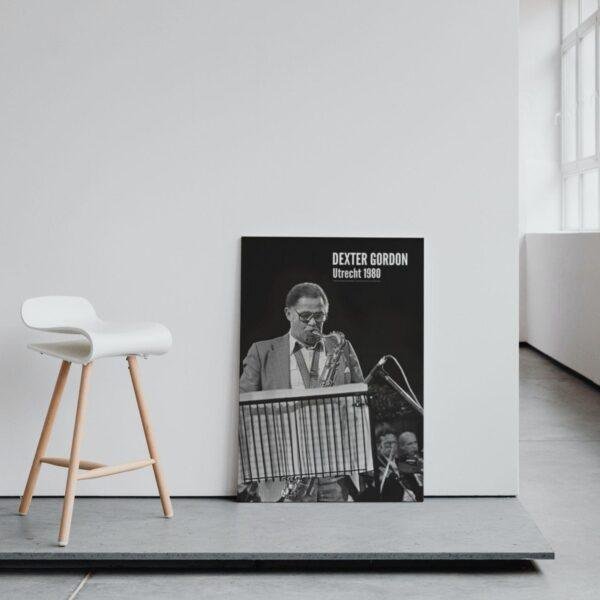 Dexter Gordon - Jazz Music Poster, Utrecht 1980, Smooth Matte Art Print