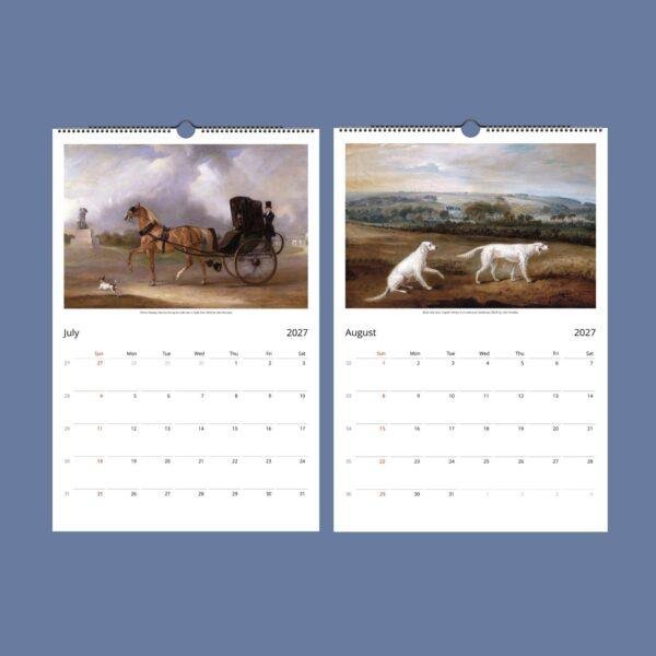 John Ferneley Wall Calendar – English Artist, Vintage Horse Art, Equestrian Gift, Semi-Glossy Paper
