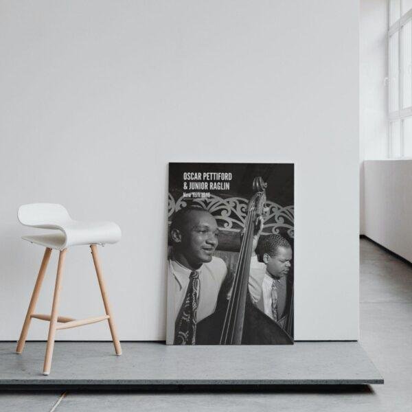 Oscar Pettiford – Jazz Music Poster, Aquarium NY 1946, Smooth Matte Art Print