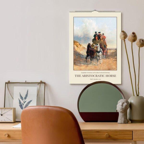 Horse Wall Art Calendar – English Artist, Frederick Herring Sr., Equestrian gift, Semi-Glossy Paper