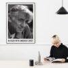 Leonard Bernstein – Jazz Music Poster, New York 1971, Smooth Matte Art Print