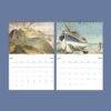 Eric Ravilious Wall Calendar – British Artist, Coastal Watercolor, Artistic Present, Semi-Glossy Paper