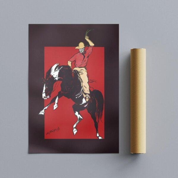 George Ford Morris - World’s championship Rough Riding Contest, Gallery Matte