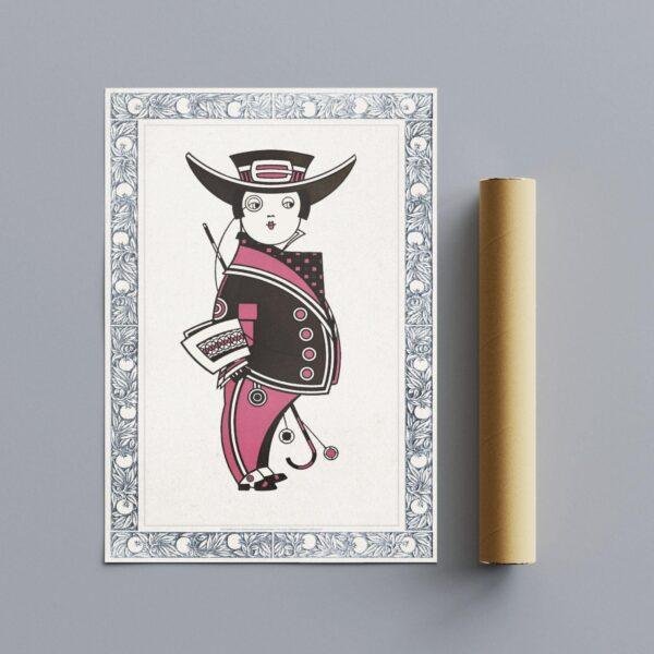 Augustus Jansson - Queen City Ink, Magenta Maverick, Smooth Matte Print