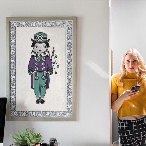 Augustus Jansson - Queen City Ink, Emerald Trickster, Smooth Matte Print