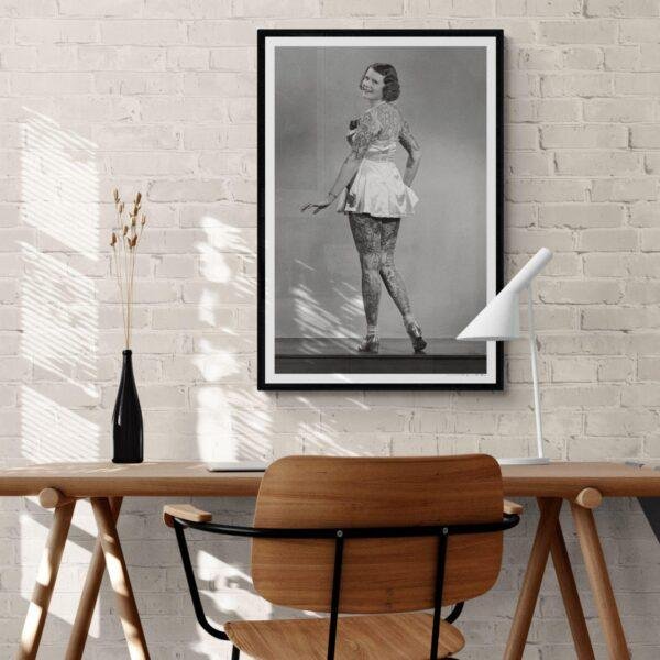 Vintage Tattoo Art – Backpiece Showstopper, Smooth Matte Print