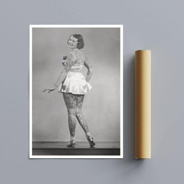 Vintage Tattoo Art – Backpiece Showstopper, Smooth Matte Print