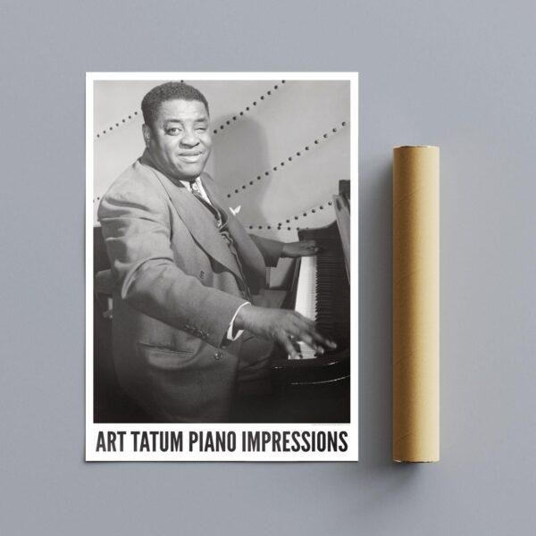 Art Tatum – Jazz Music Poster, Rochester NY 1946, Gallery Matte