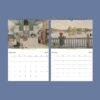 Carl Larsson Wall Calendar – Swedish Folk Art, Nordic Artwork, Semi-Glossy Paper