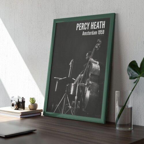 il_fullxfull.7785526266_amd2.jpg Percy Heath - Jazz Music Poster, Amsterdam 1959, Gallery Matte
