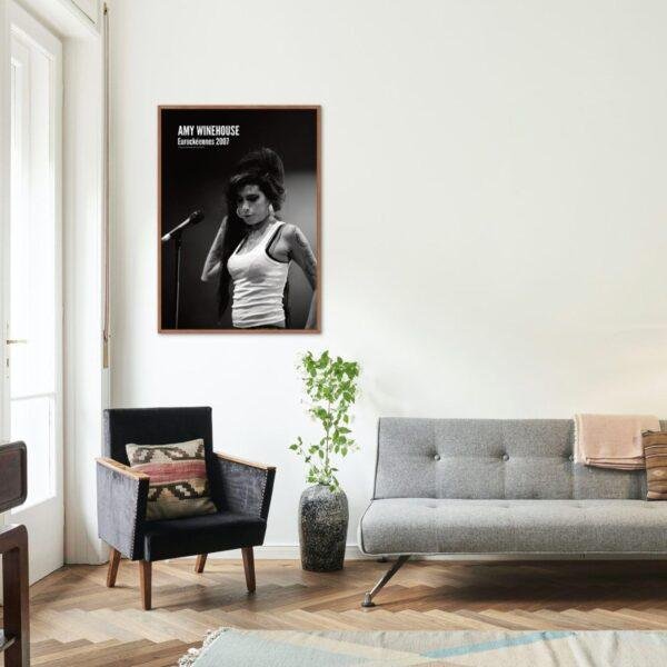 Amy Winehouse - Jazz Music Poster, Eurockéennes Festival 2007, Gallery Matte