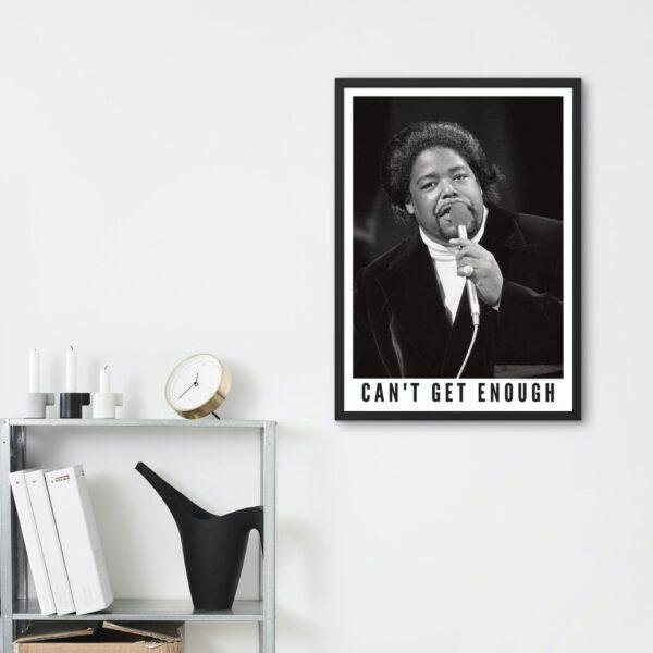 Barry White - Jazz Music Poster, Amsterdam Concert 1974, Gallery Matte