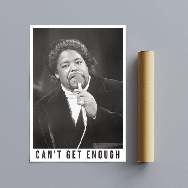 Barry White - Jazz Music Poster, Amsterdam Concert 1974, Gallery Matte