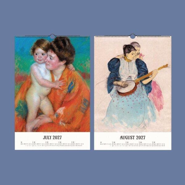 Mary Cassatt Wall Calendar – American Painter, Feminist Art, Semi-Glossy Paper